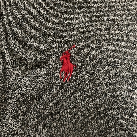 Mens Gray Knit Polo Ralph Lauren Sweater - Picture 3 of 5
